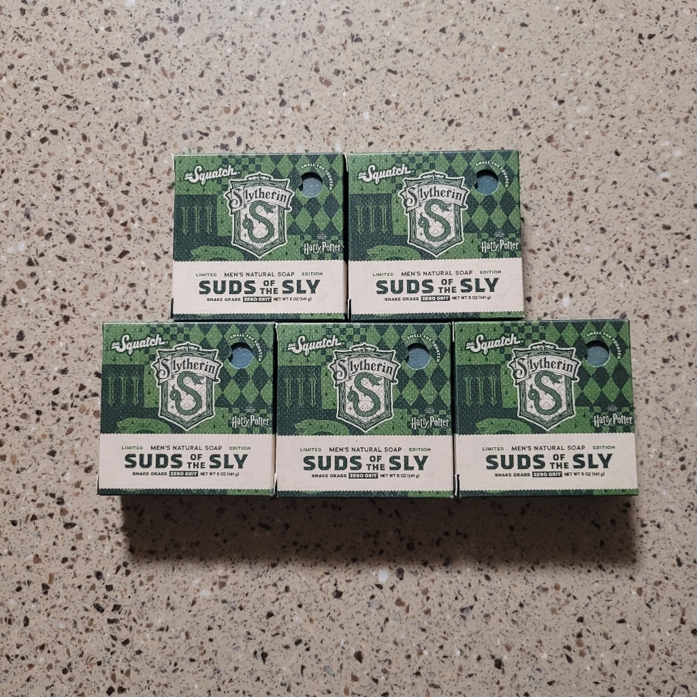 5 Pack Dr Squatch Harry Potter Limited Edition Suds of the Sly Natural Bar Soap